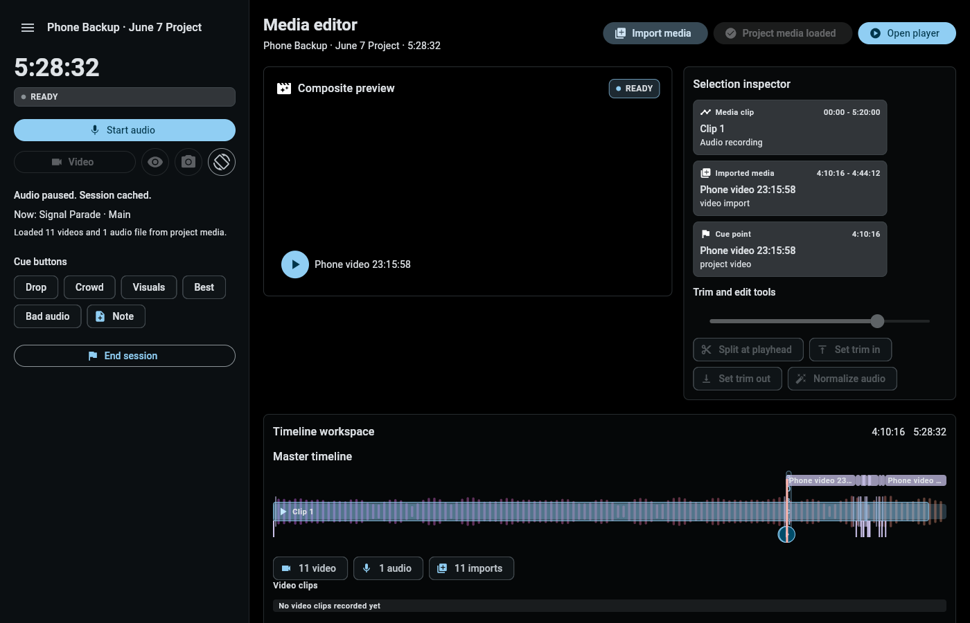 Bits and Pieces Desktop Media Editor