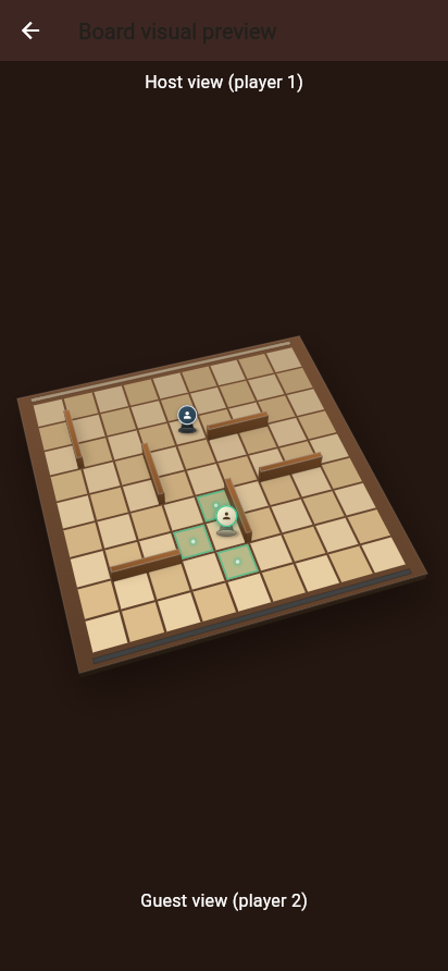 Quoridor Realtime Multiplayer Mobile Screens